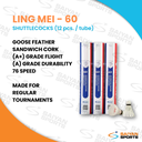 Ling Mei 60 Badminton Shuttlecock