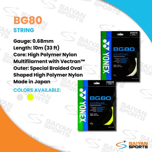 Yonex BG 80 Badminton String