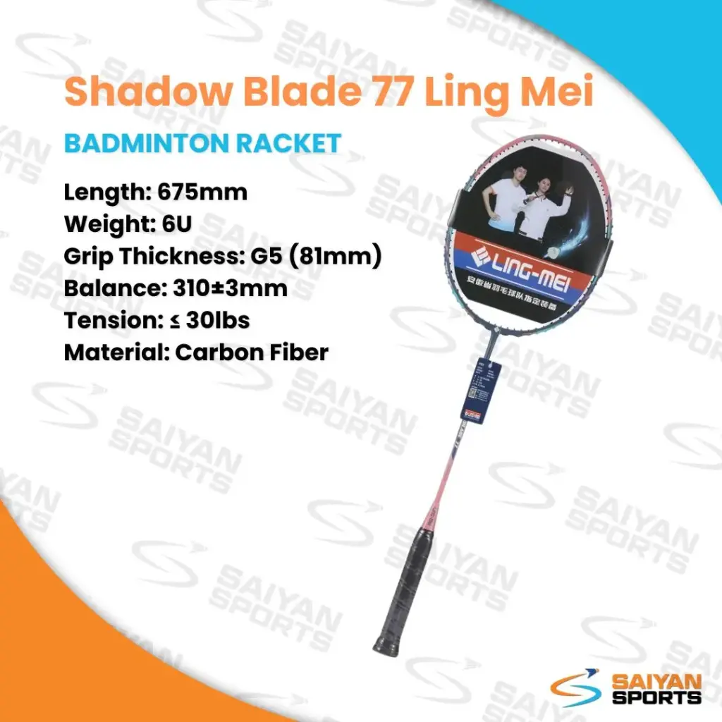 Shadow Blade 77 Ling Mei Badminton Racket | SS Store